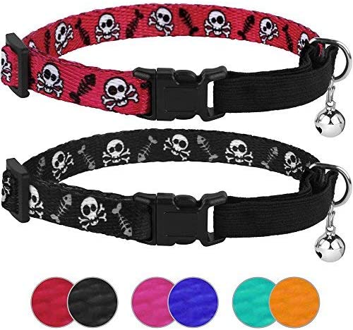 skull cat collar-cute cat collars-cat collars cute-cute cat collars with bell