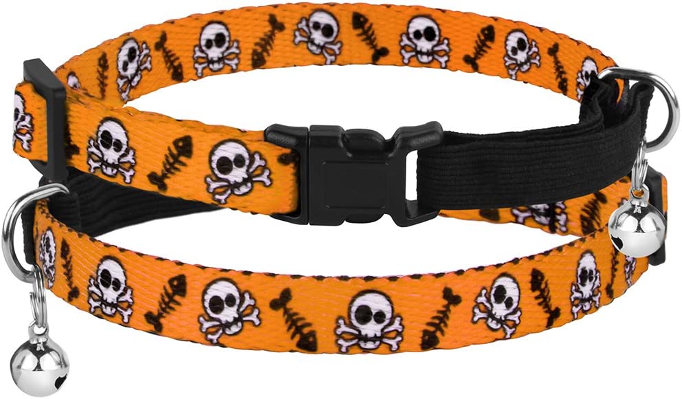 skull cat collar-cute cat collars-cat collars cute-cute cat collars with bell