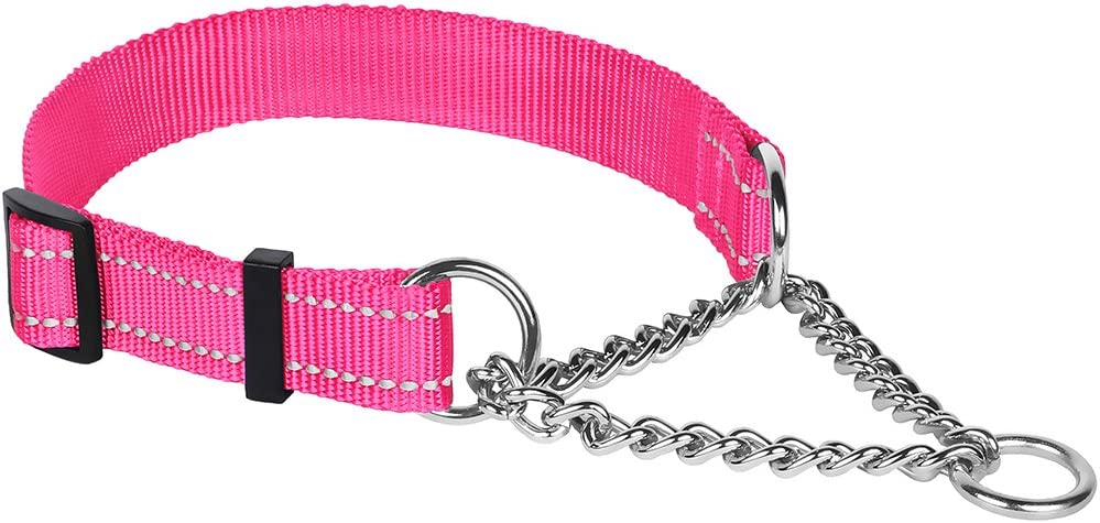 Reflective Martingale Dog Collar Chain