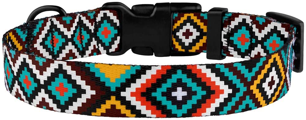 tribal dog collars-tribal dog collar-collar azteca-pattern dog collars-pattern for dog collars