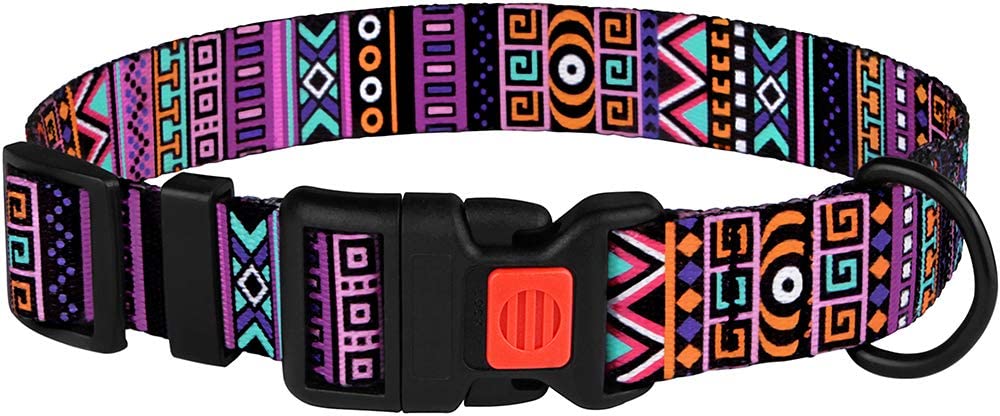 tribal dog collars-tribal dog collar-collar azteca-pattern dog collars-pattern for dog collars