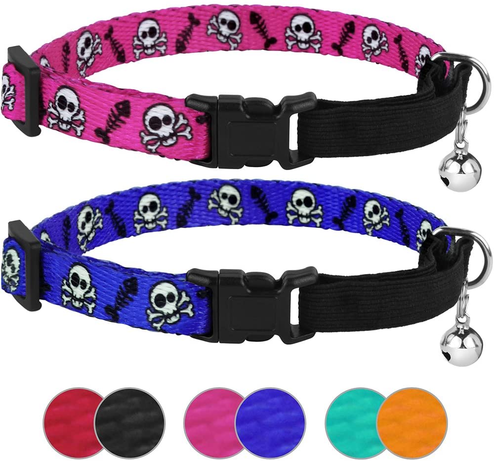 skull cat collar-cute cat collars-cat collars cute-cute cat collars with bell