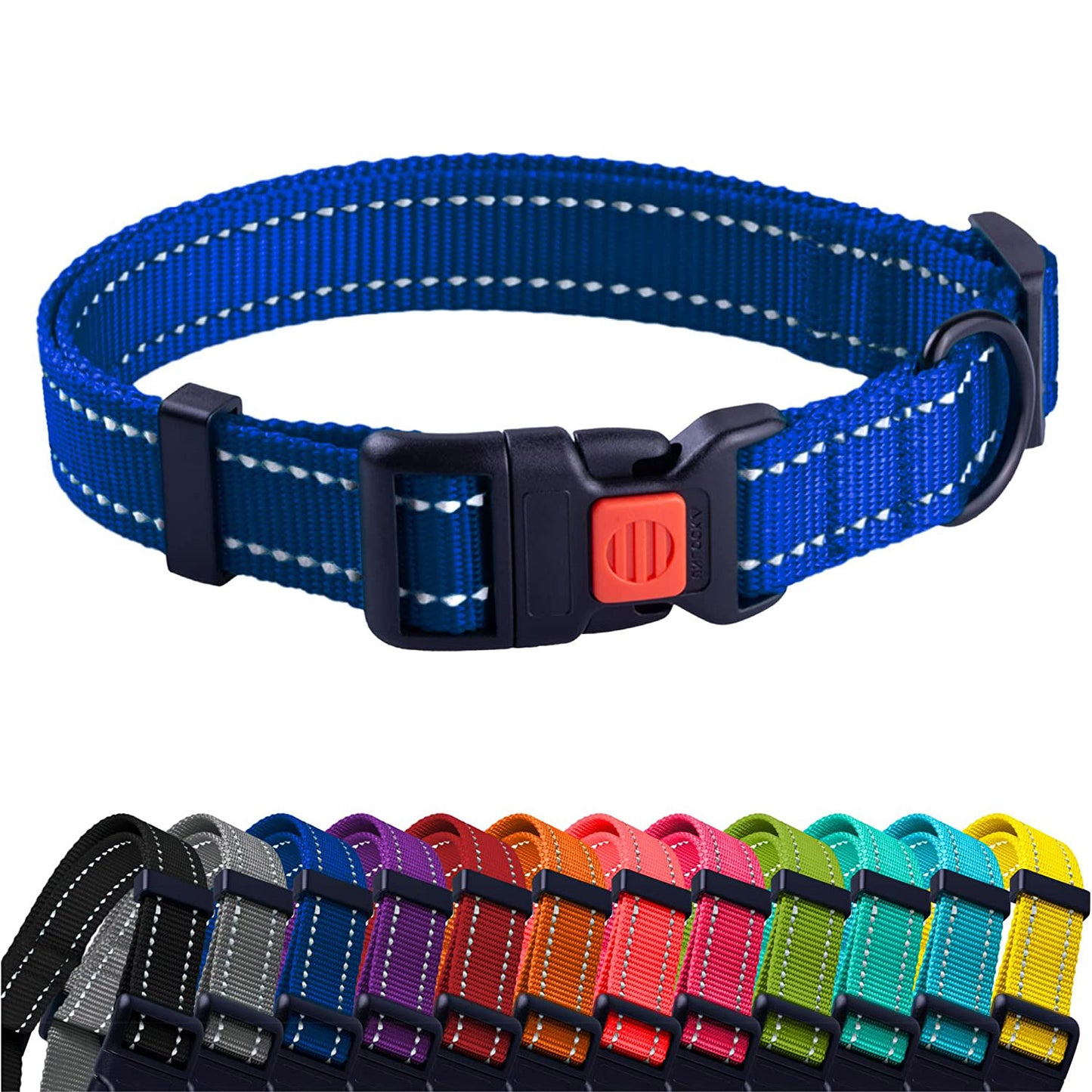 nylon dog collar-nylon personalized dog collar-personalized nylon dog collar-nylon dog collar with buckle-nylon choke dog collar-rolled nylon dog collar