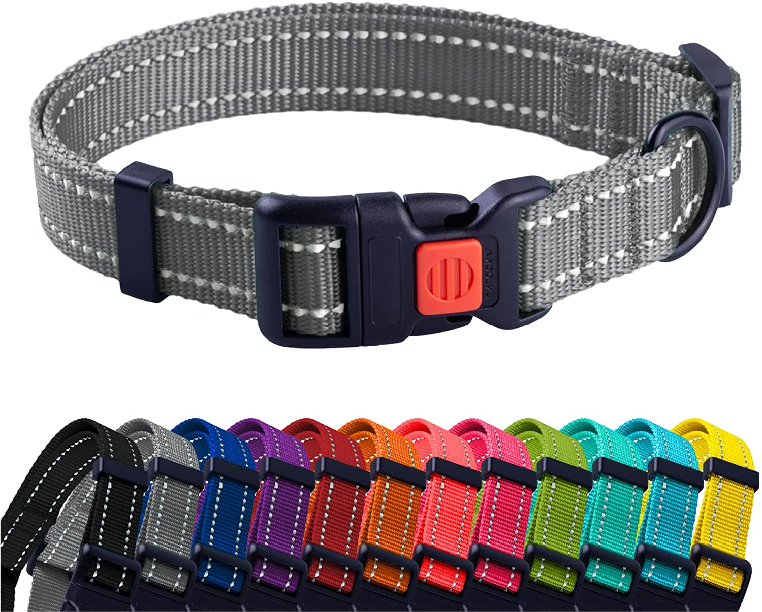 nylon dog collar-nylon personalized dog collar-personalized nylon dog collar-nylon dog collar with buckle-nylon choke dog collar-rolled nylon dog collar