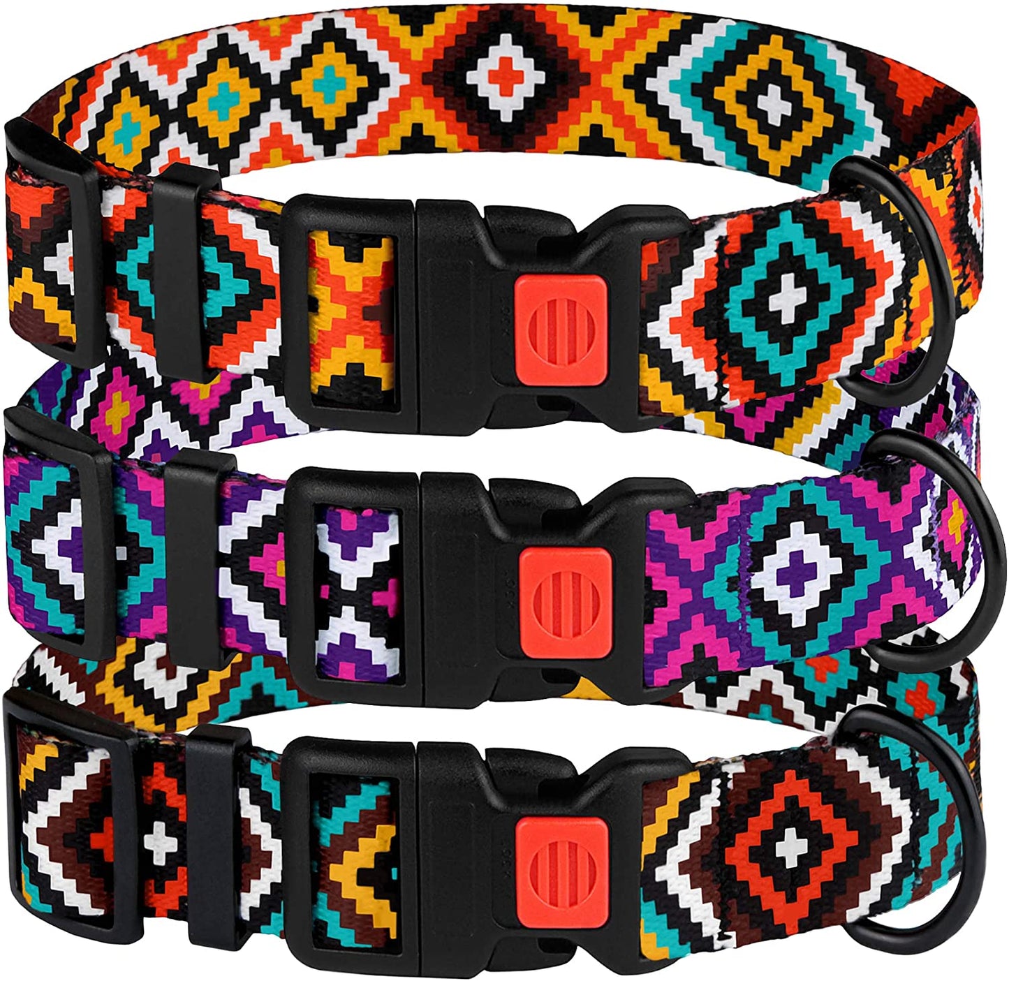 tribal dog collars-tribal dog collar-collar azteca-pattern dog collars-pattern for dog collars