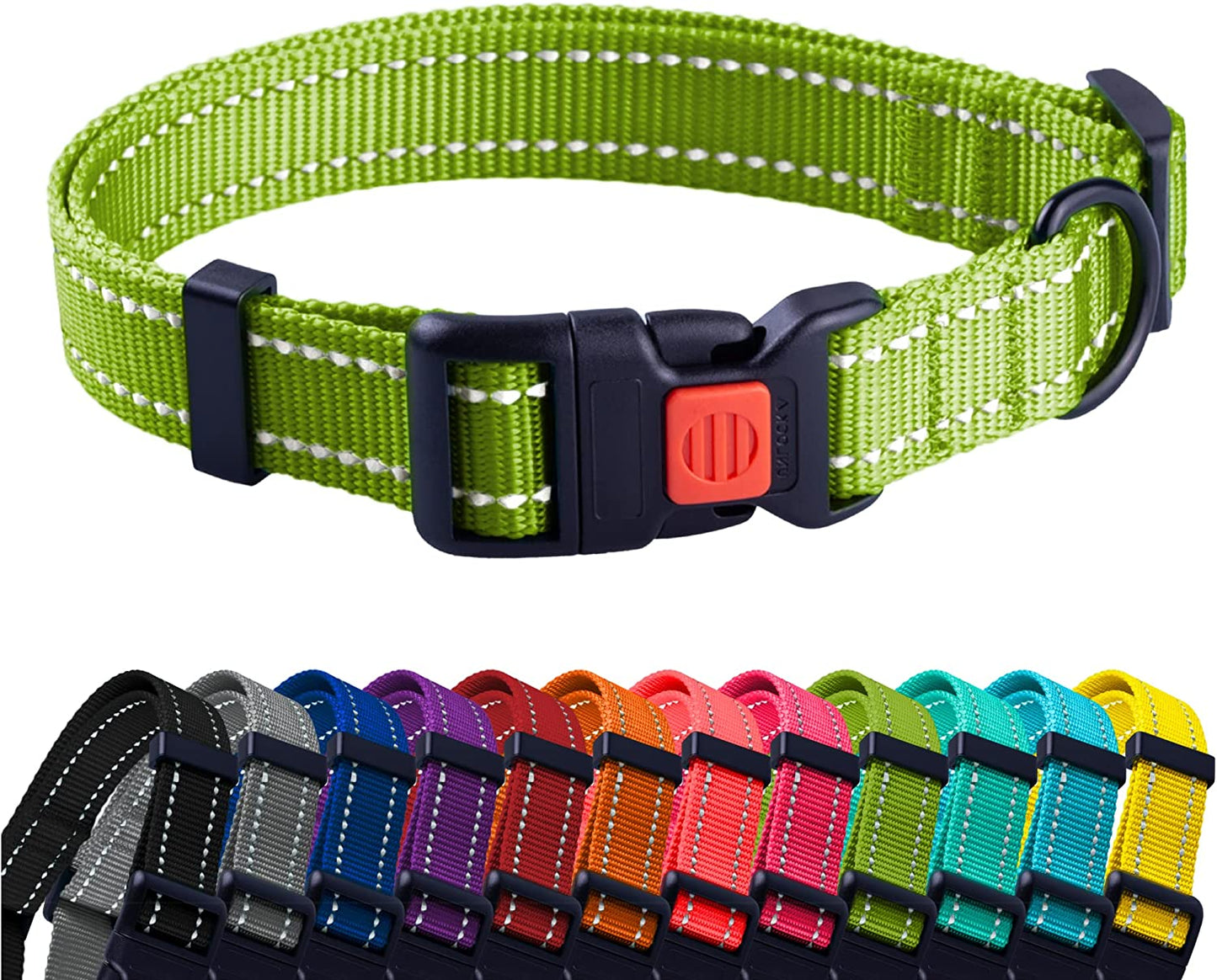 nylon dog collar-nylon personalized dog collar-personalized nylon dog collar-nylon dog collar with buckle-nylon choke dog collar-rolled nylon dog collar