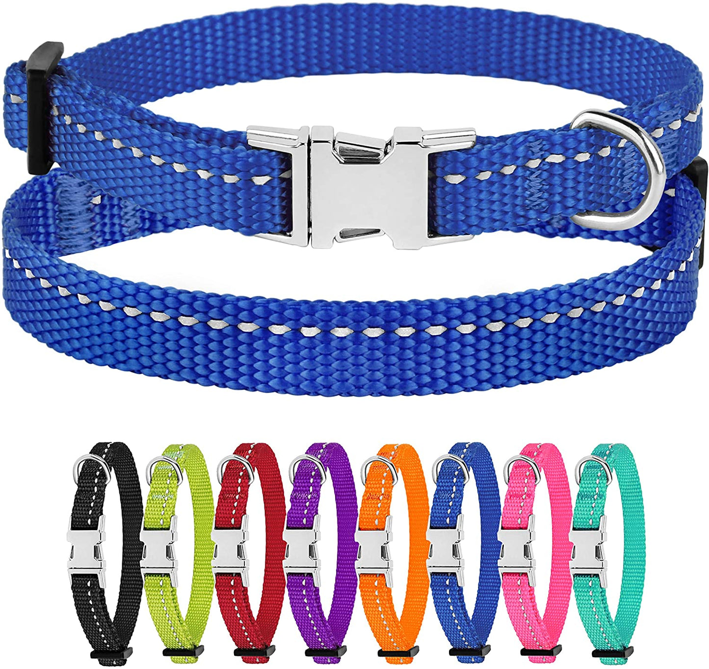 nylon dog collar-nylon personalized dog collar-personalized nylon dog collar-nylon dog collar with buckle-nylon choke dog collar-rolled nylon dog collar