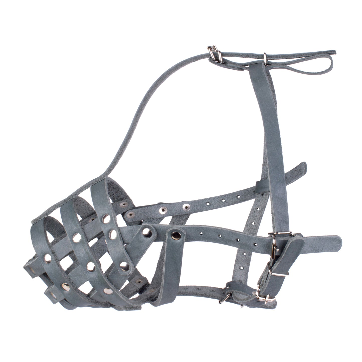 Panier en cuir véritable sécurisé pour chien de berger allemand