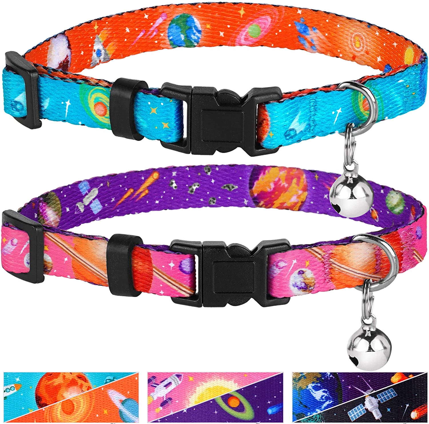 Personalized Patterned Break-Away Cat Collars (10 designs available) – The  PetLink Store