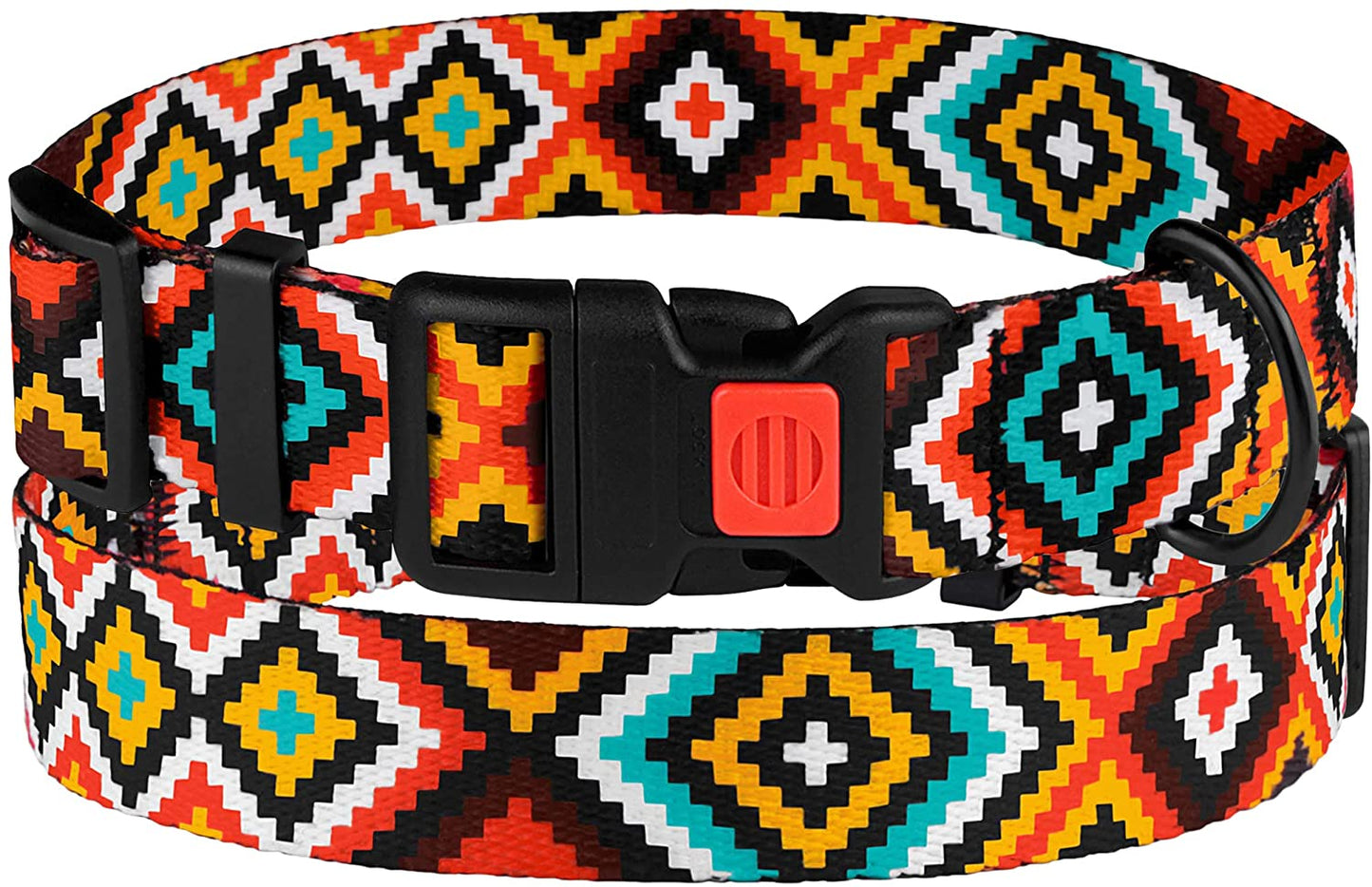 tribal dog collars-tribal dog collar-collar azteca-pattern dog collars-pattern for dog collars