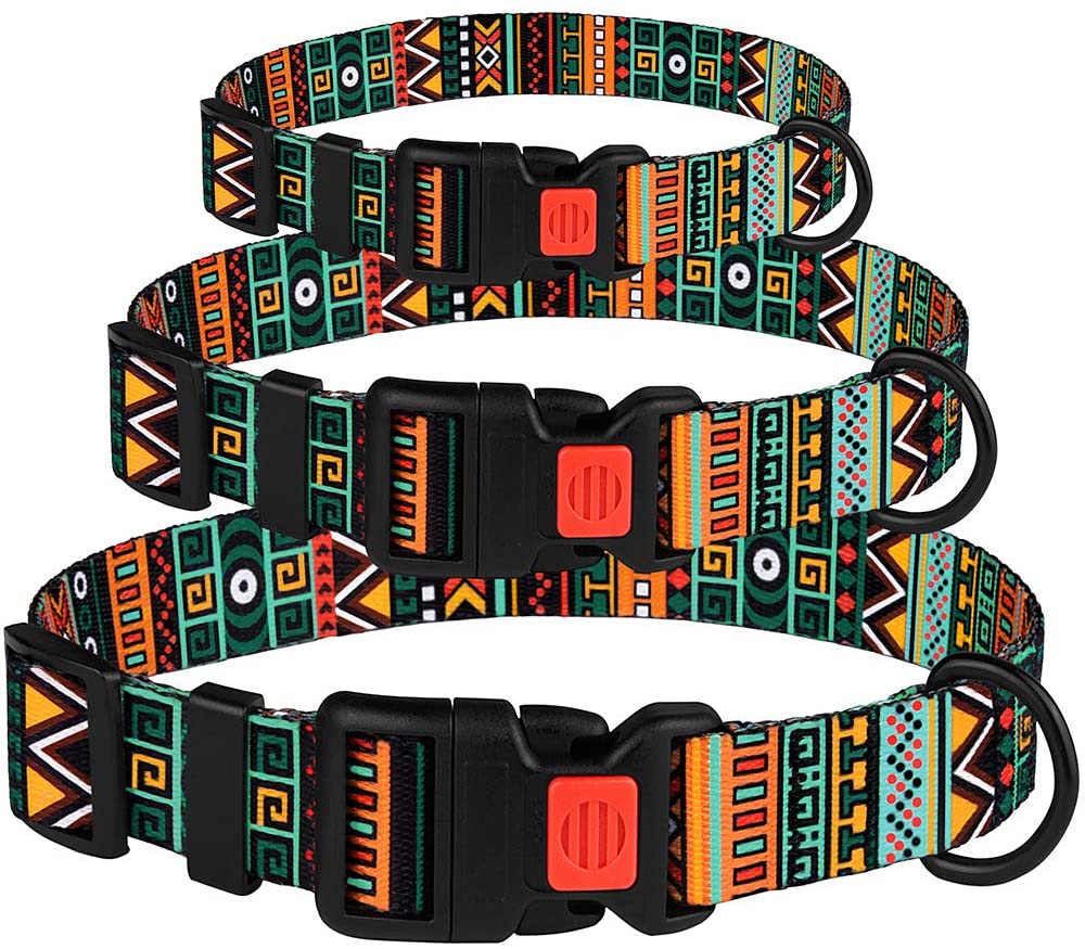 tribal dog collars-tribal dog collar-collar azteca-pattern dog collars-pattern for dog collars