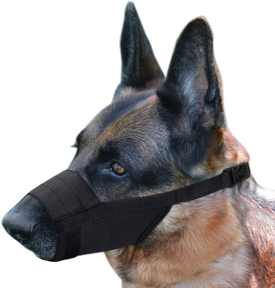 adjustable dog muzzle-velcro dog muzzle-no bark muzzle for small dogs