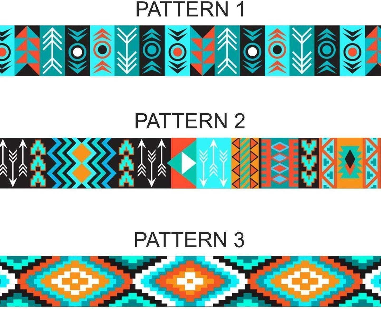 Martingale Dog Collar Nylon Safety Training Tribal Pattern Adjustable Heavy Duty Collars for Dogs Medium Large