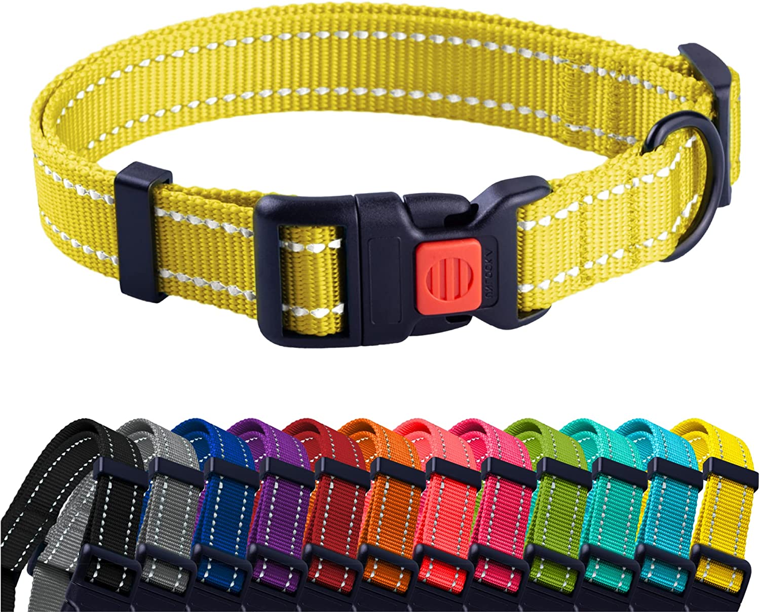 Rolled nylon dog on sale collar