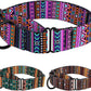 Martingale Collars for Dogs Heavy Duty Tribal Pattern Adjustable Soft Safety Training Nylon Wide Pet Collar