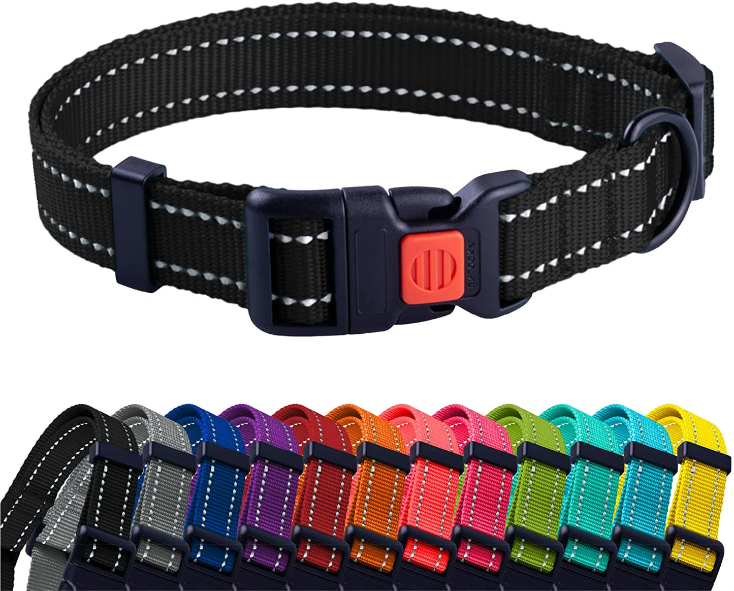 nylon dog collar-nylon personalized dog collar-personalized nylon dog collar-nylon dog collar with buckle-nylon choke dog collar-rolled nylon dog collar