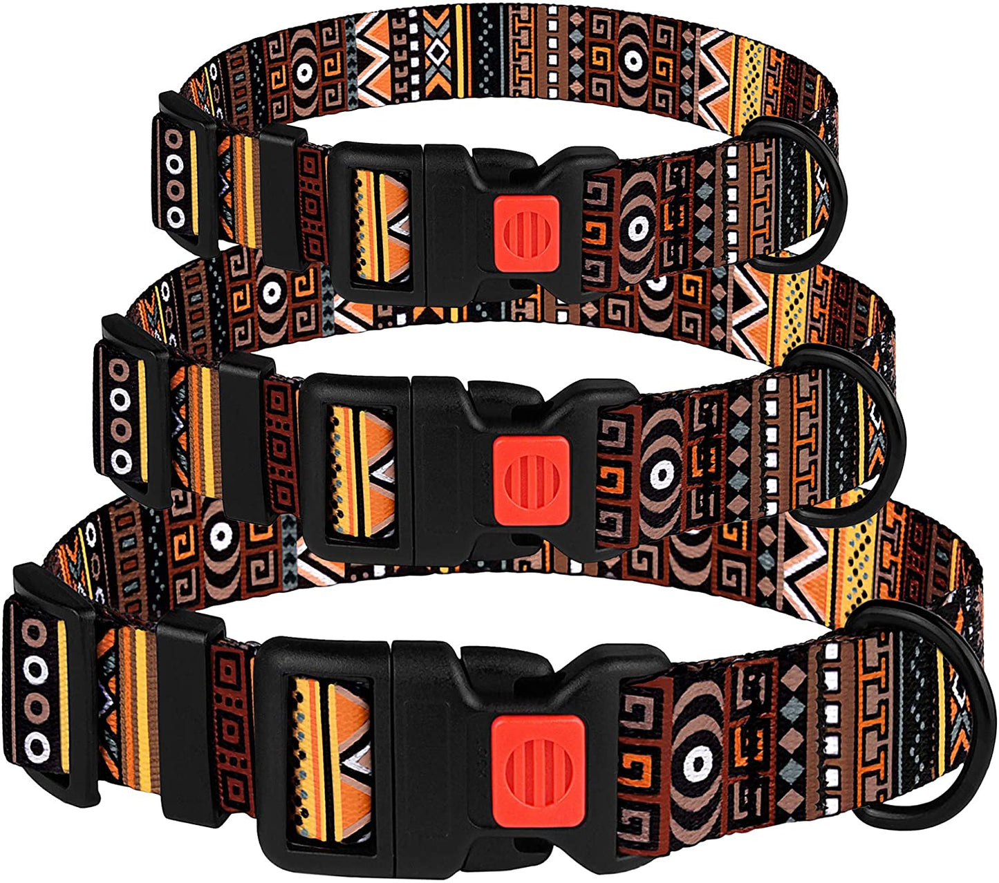 tribal dog collars-tribal dog collar-collar azteca-pattern dog collars-pattern for dog collars