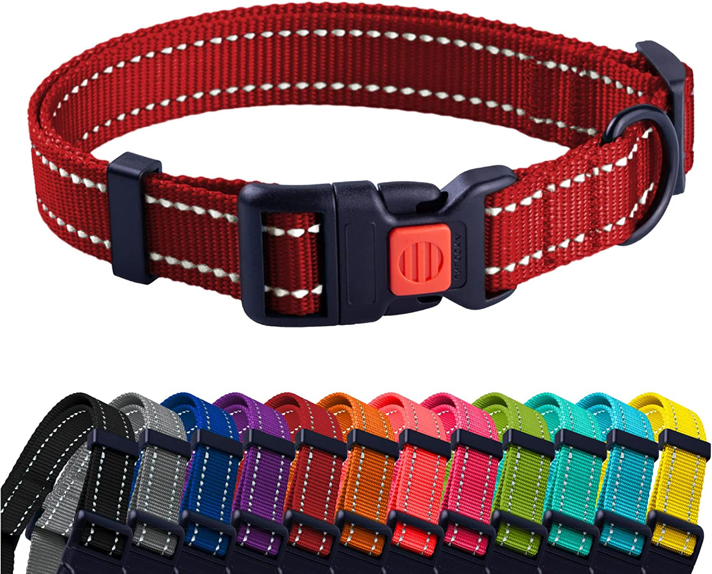 nylon dog collar-nylon personalized dog collar-personalized nylon dog collar-nylon dog collar with buckle-nylon choke dog collar-rolled nylon dog collar