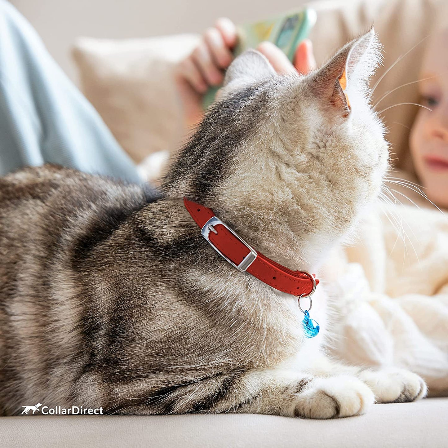 elastic cat collar-mint green cat collar-6 inch kitten collar-kitten bell collar-kitten neck belt-Leather Cat elastic collar