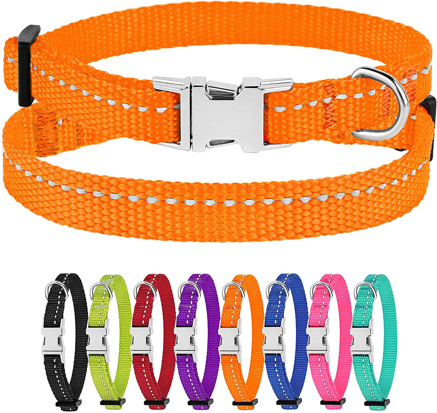 nylon dog collar-nylon personalized dog collar-personalized nylon dog collar-nylon dog collar with buckle-nylon choke dog collar-rolled nylon dog collar